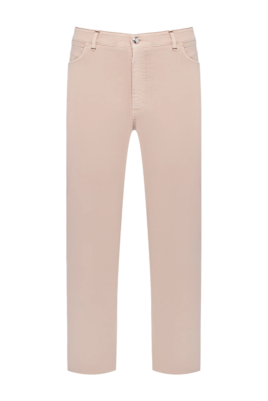Zilli men's trousers made of cotton with added silk in beige and sand color
152806 - photo 1