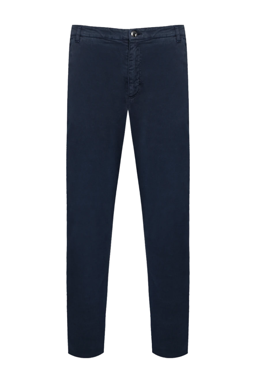 Zilli брюки из хлопка и кашемира мужские в насыщенном тёмно-синем цвете
152815 - фото 1