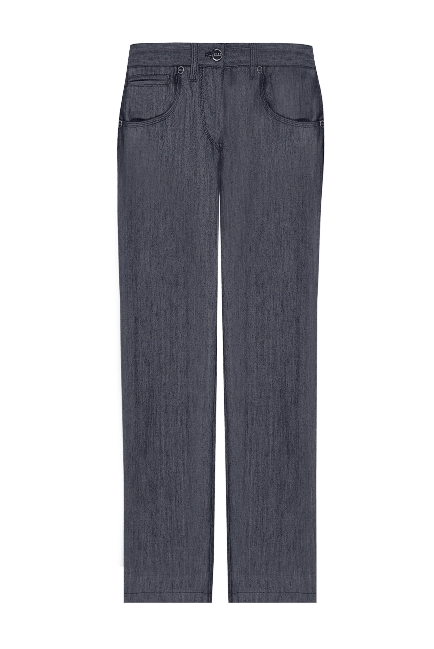 Zilli man gray silk and cotton jeans for men купить с ценами и фото 152828 - photo 1