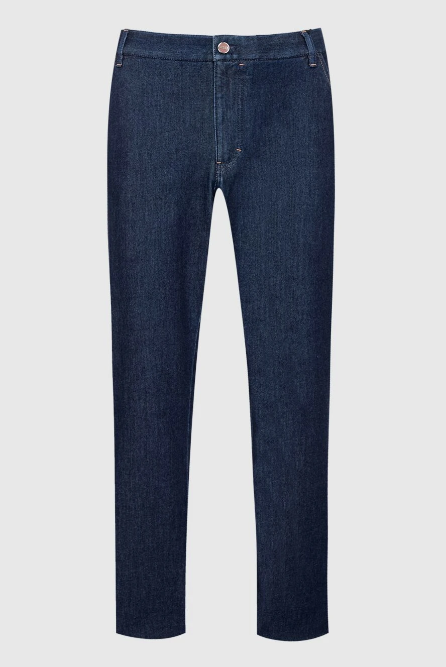 Zilli man blue cotton jeans for men купить с ценами и фото 152839 - photo 1