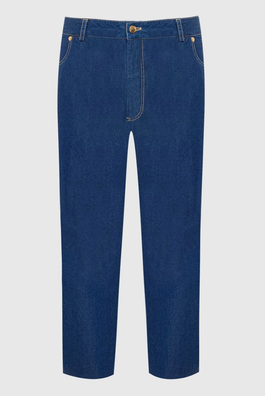 Zilli man blue cotton jeans for men купить с ценами и фото 152844 - photo 1