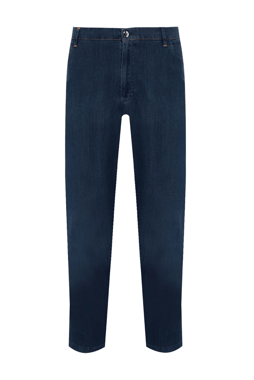 Zilli man blue cotton jeans for men купить с ценами и фото 152872 - photo 1