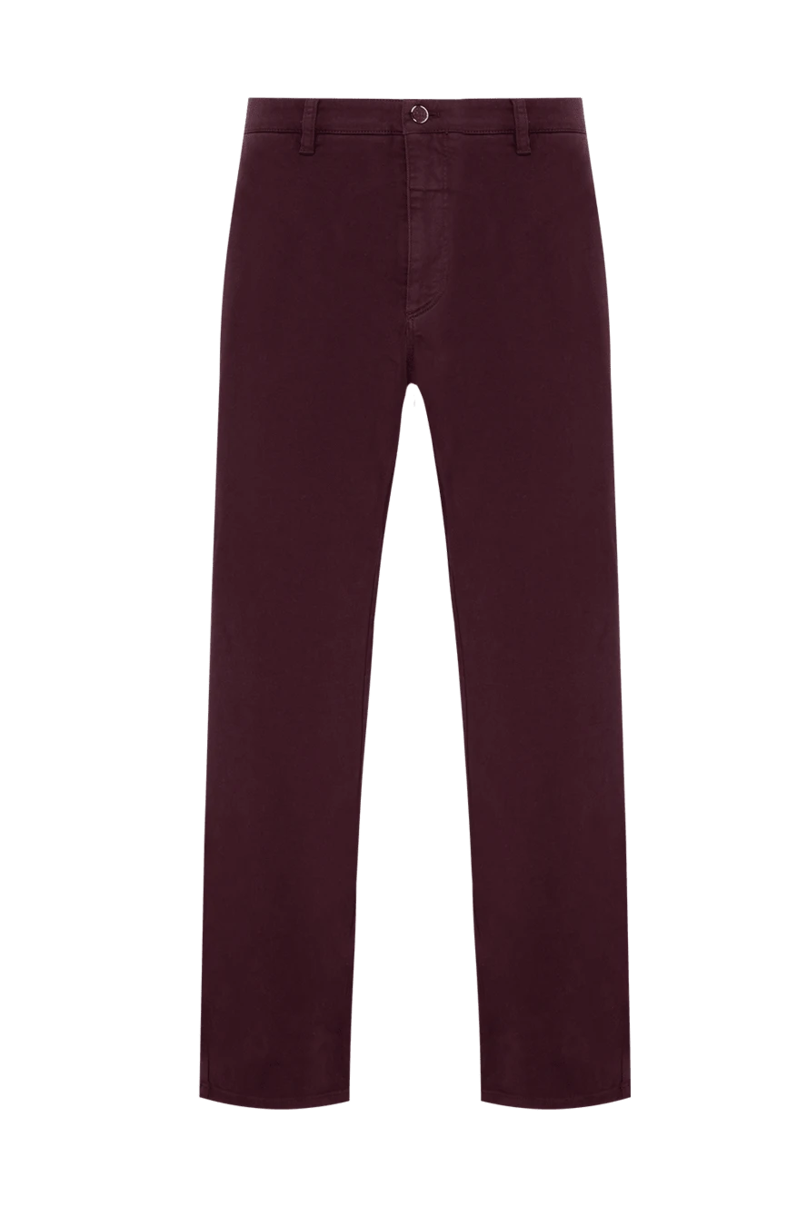 Zilli man cotton jeans burgundy for men купить с ценами и фото 152875 - photo 1