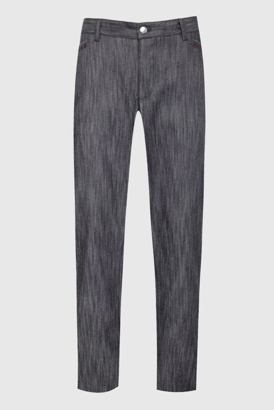 Zilli man gray cotton jeans for men купить с ценами и фото 152899 - photo 1