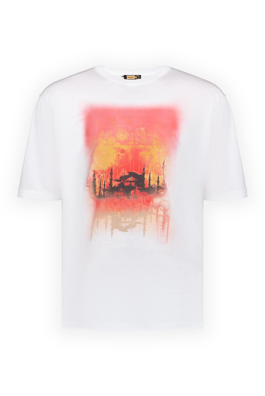 Zilli man white cotton t-shirt for men купить с ценами и фото 152923 - photo 1