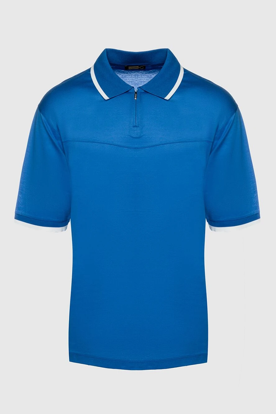 Zilli man cotton polo blue for men купить с ценами и фото 153009 - photo 1