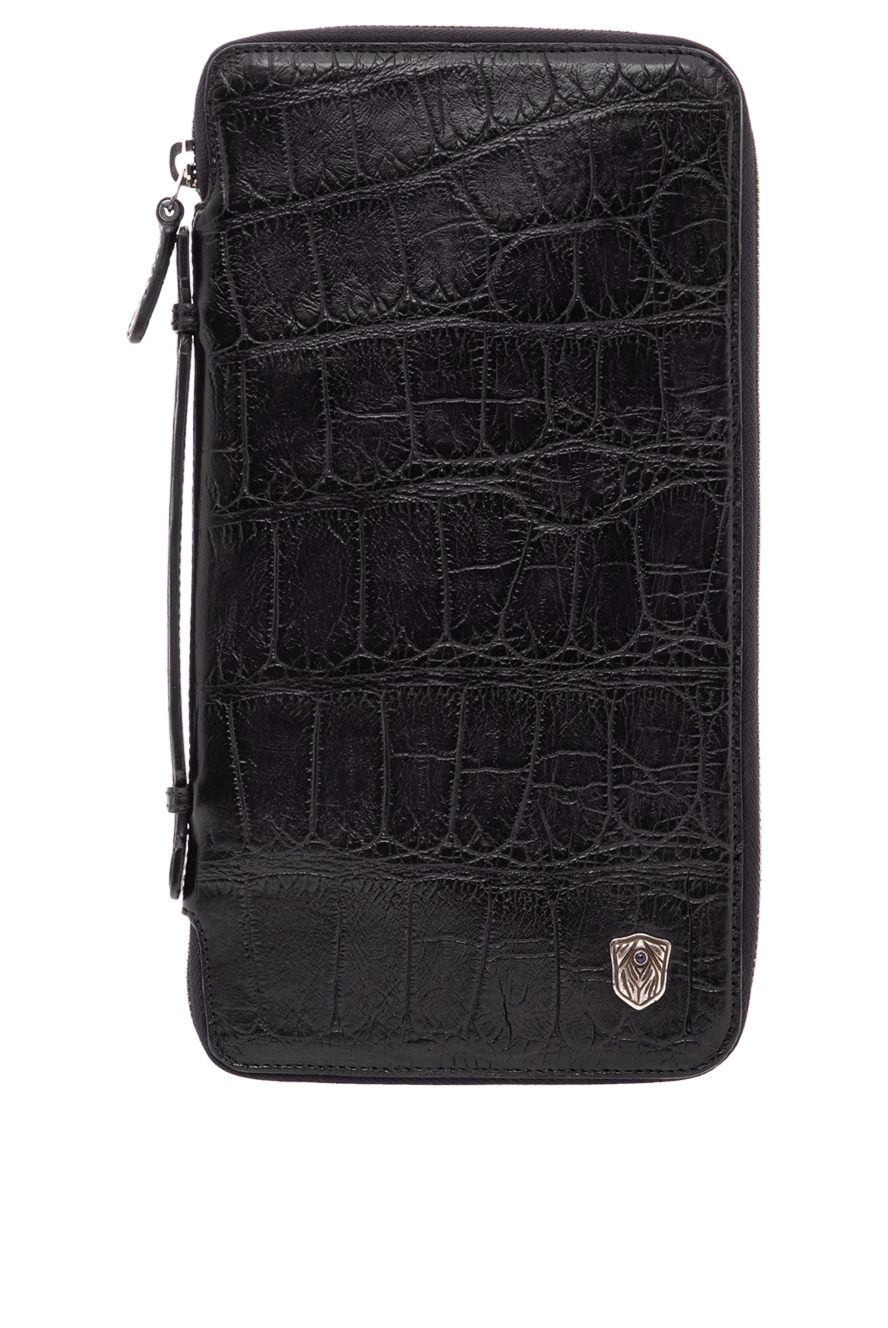 Tardini ерлерге арналған көк аллигатор былғары клатч бекіткіш тұтқамен 153071 - фото 1