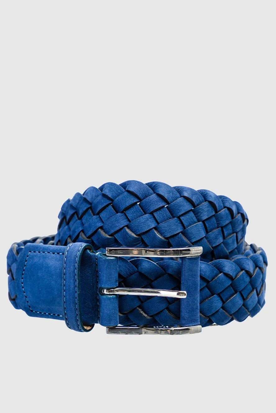 Cesare di Napoli man blue leather belt for men купить с ценами и фото 153106 - photo 1