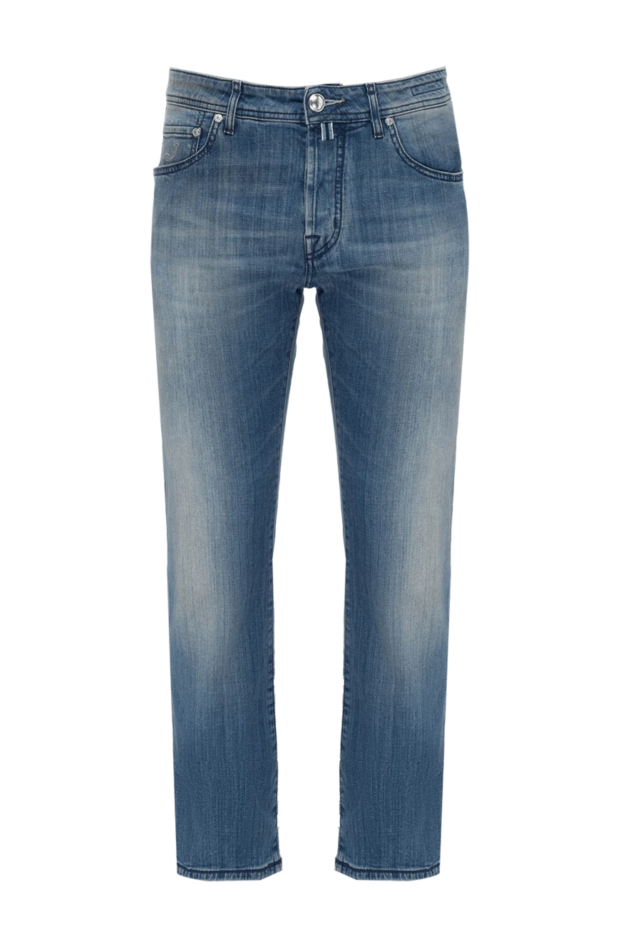 Jacob Cohen man blue cotton jeans for men купить с ценами и фото 153243 - photo 1