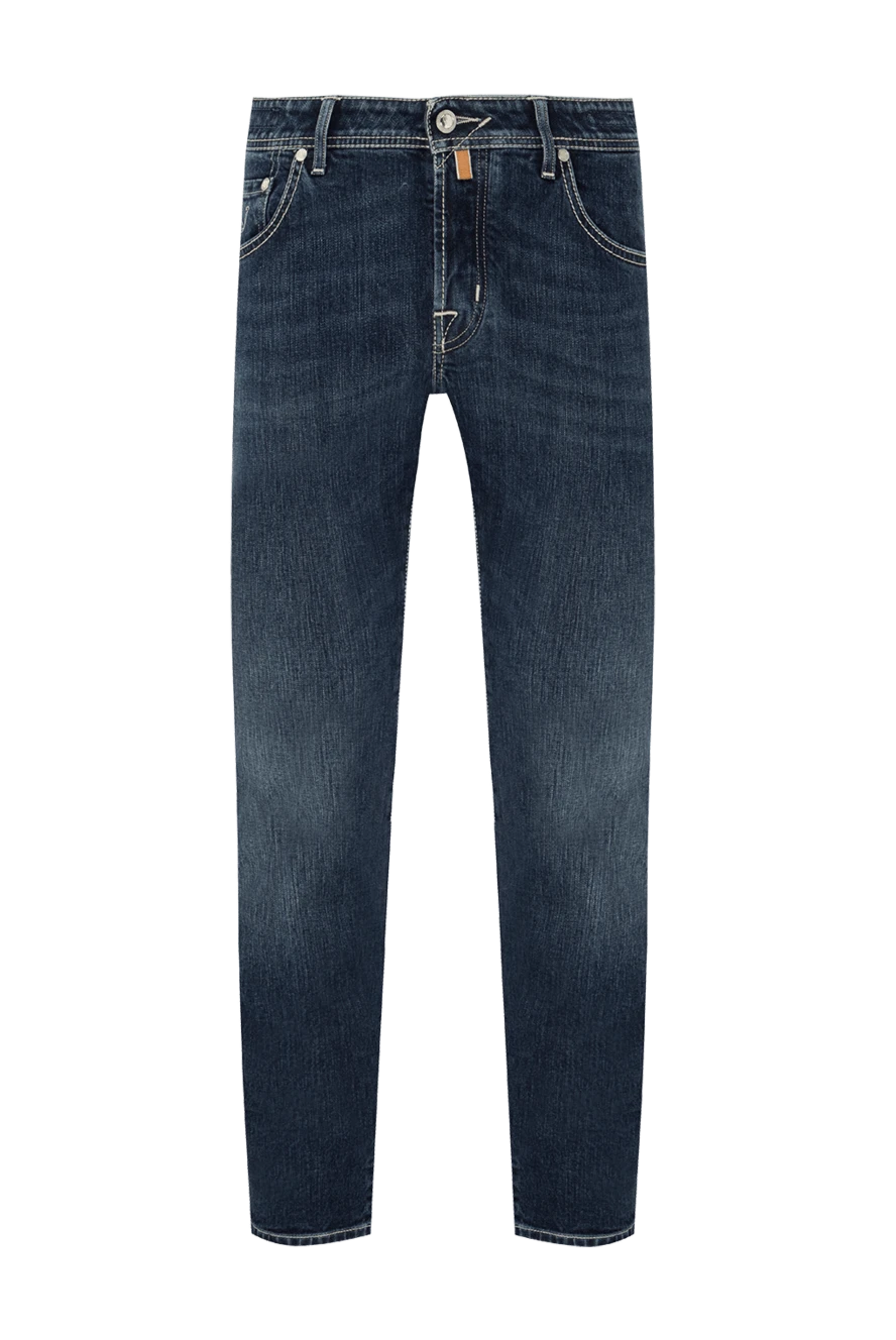 Jacob Cohen man blue cotton jeans for men купить с ценами и фото 153245 - photo 1