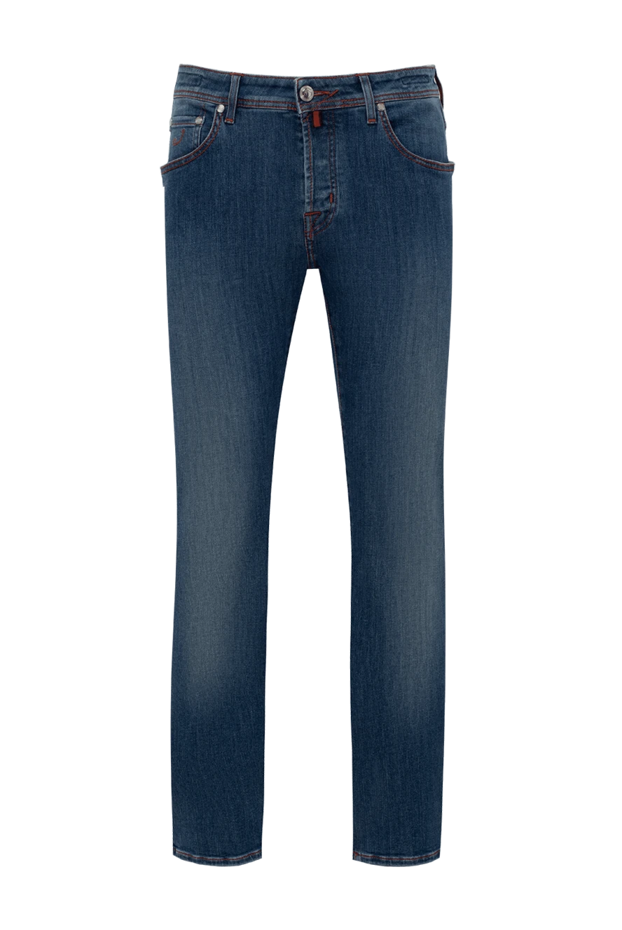 Jacob Cohen man cotton and elastomer jeans blue for men купить с ценами и фото 153249 - photo 1