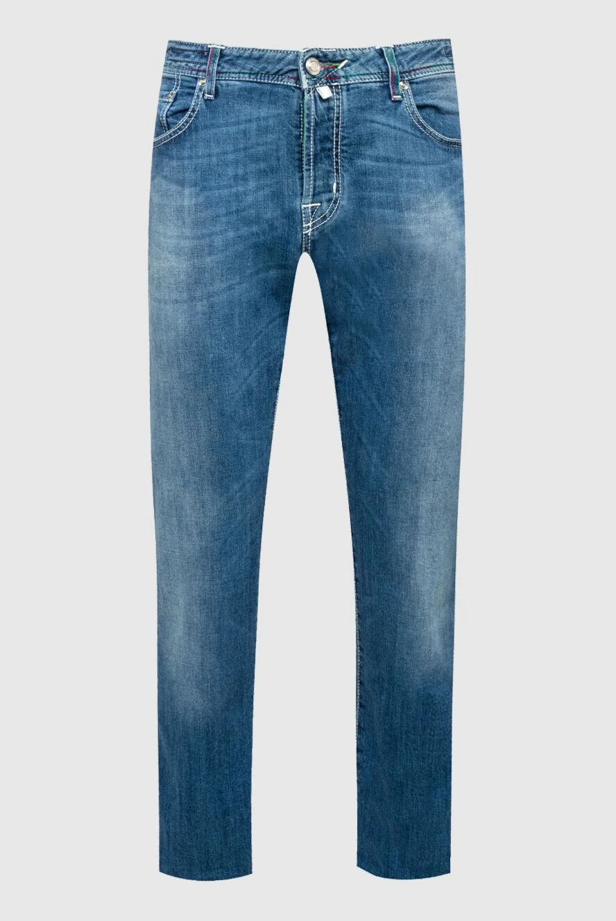 Jacob Cohen man blue cotton jeans for men купить с ценами и фото 153252 - photo 1