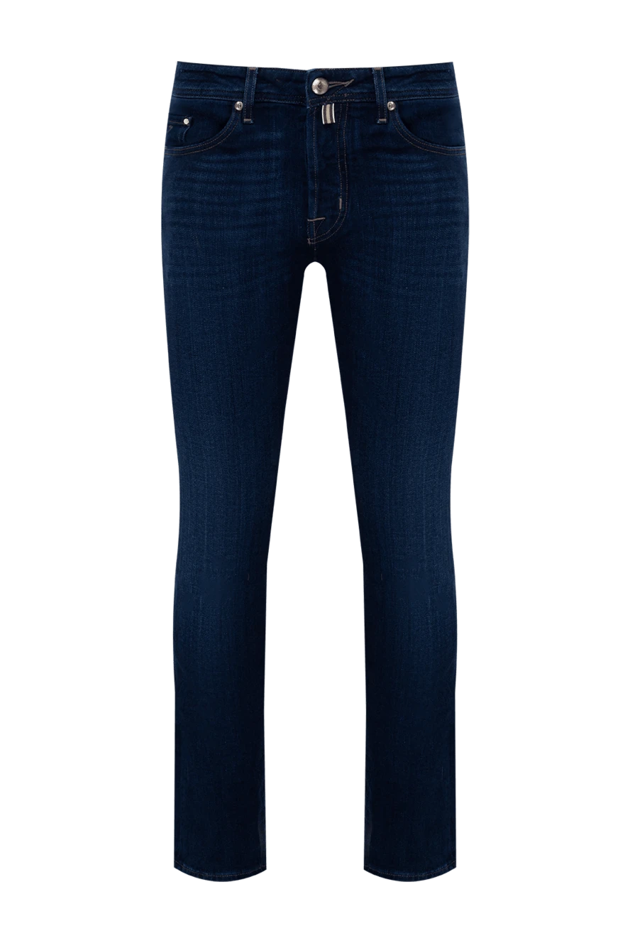 Jacob Cohen man blue cotton jeans for men купить с ценами и фото 153269 - photo 1