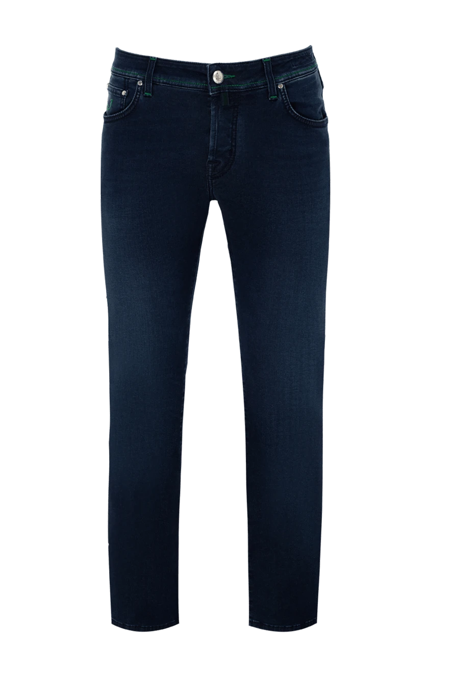 Jacob Cohen man cotton and polyester jeans blue for men купить с ценами и фото 153273 - photo 1