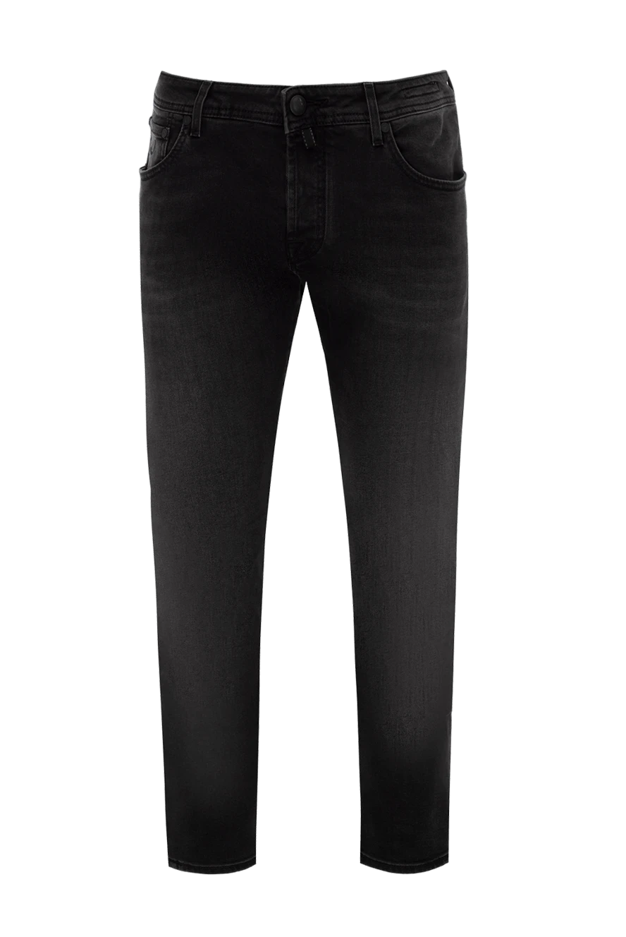 Jacob Cohen man black cotton jeans for men купить с ценами и фото 153286 - photo 1