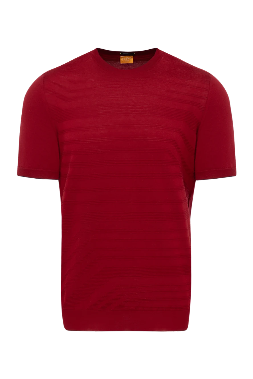 Svevo джемпер с коротким рукавом из хлопка красный 153335 - фото 1