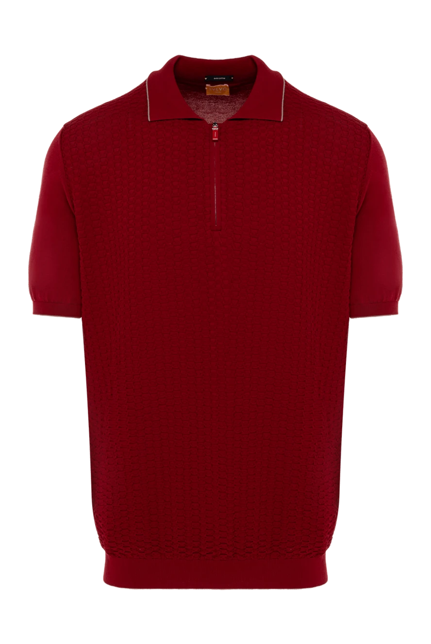 Svevo man cotton polo burgundy for men купить с ценами и фото 153345 - photo 1