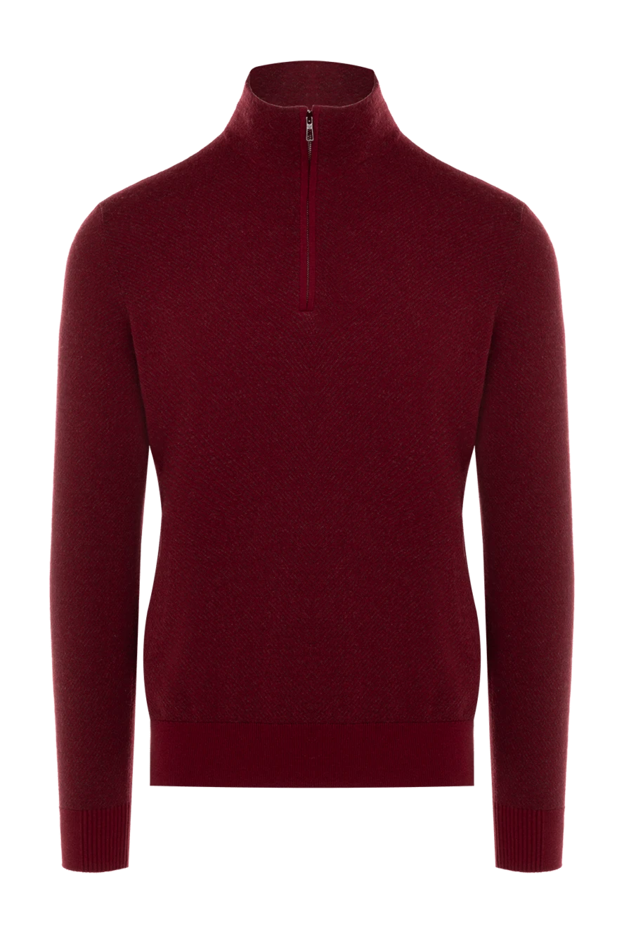 Loro Piana man cashmere troyer burgundy for men купить с ценами и фото 153357 - photo 1