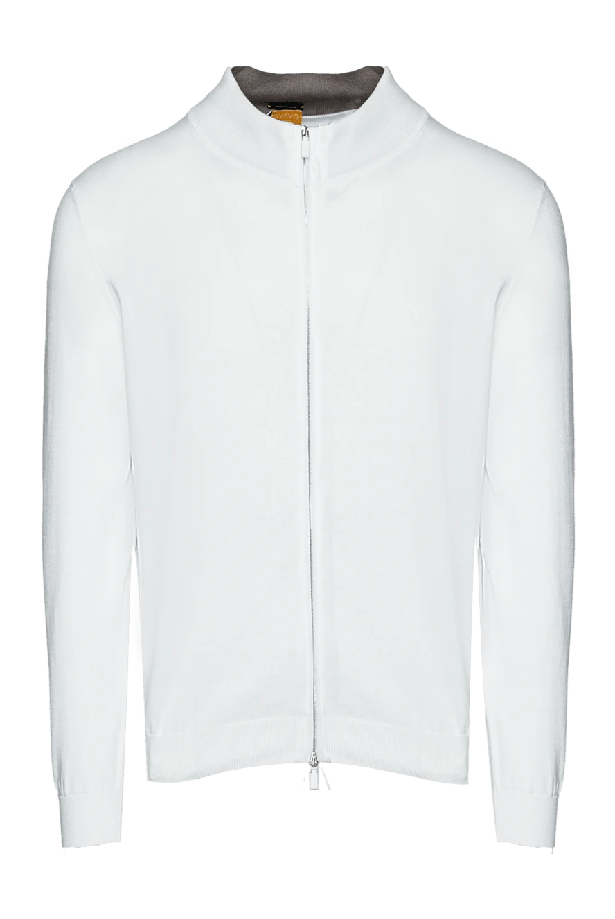 Svevo man white cotton sports jacket for men купить с ценами и фото 153422 - photo 1