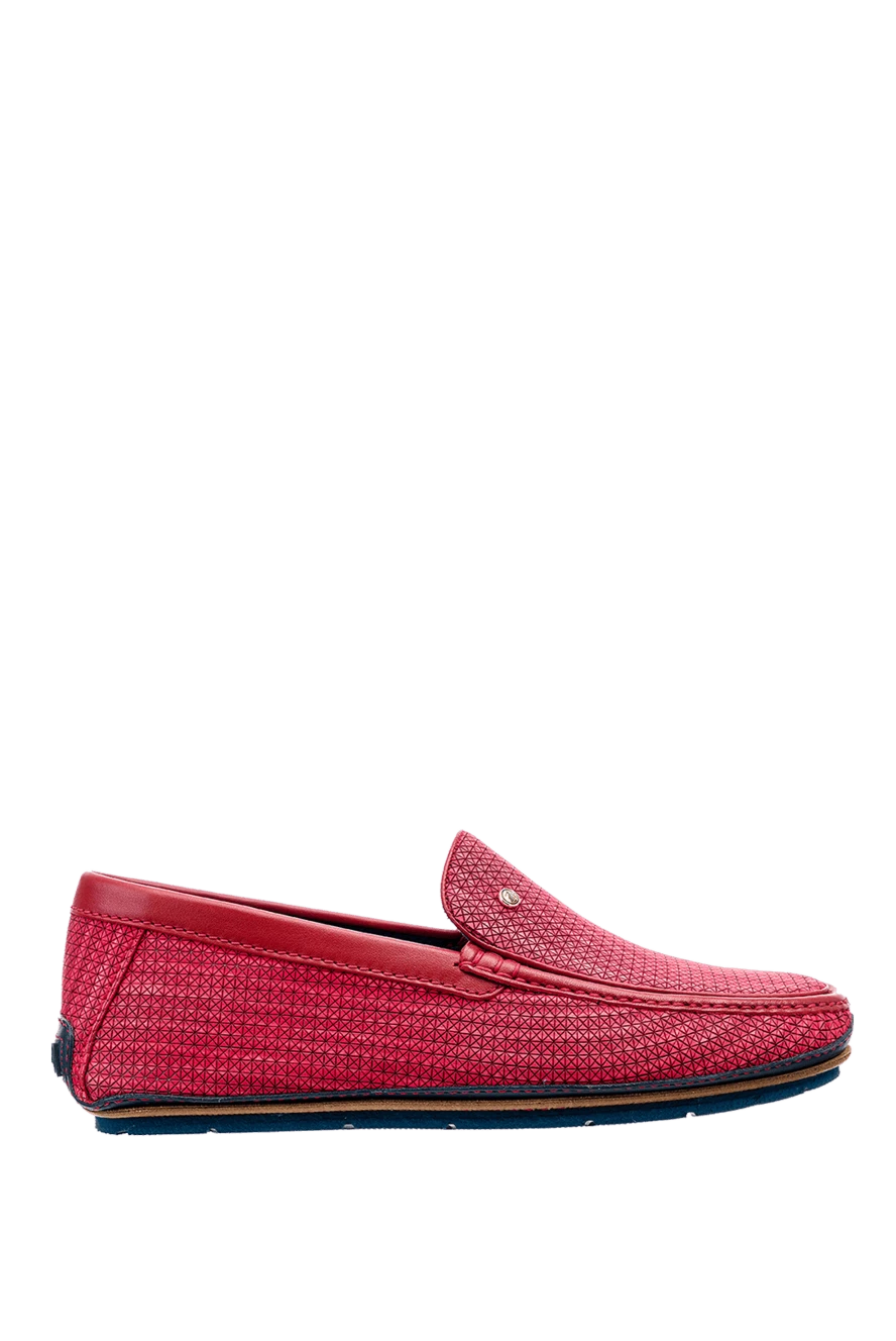 Zilli man men's moccasins made of red leather купить с ценами и фото 153446 - photo 1