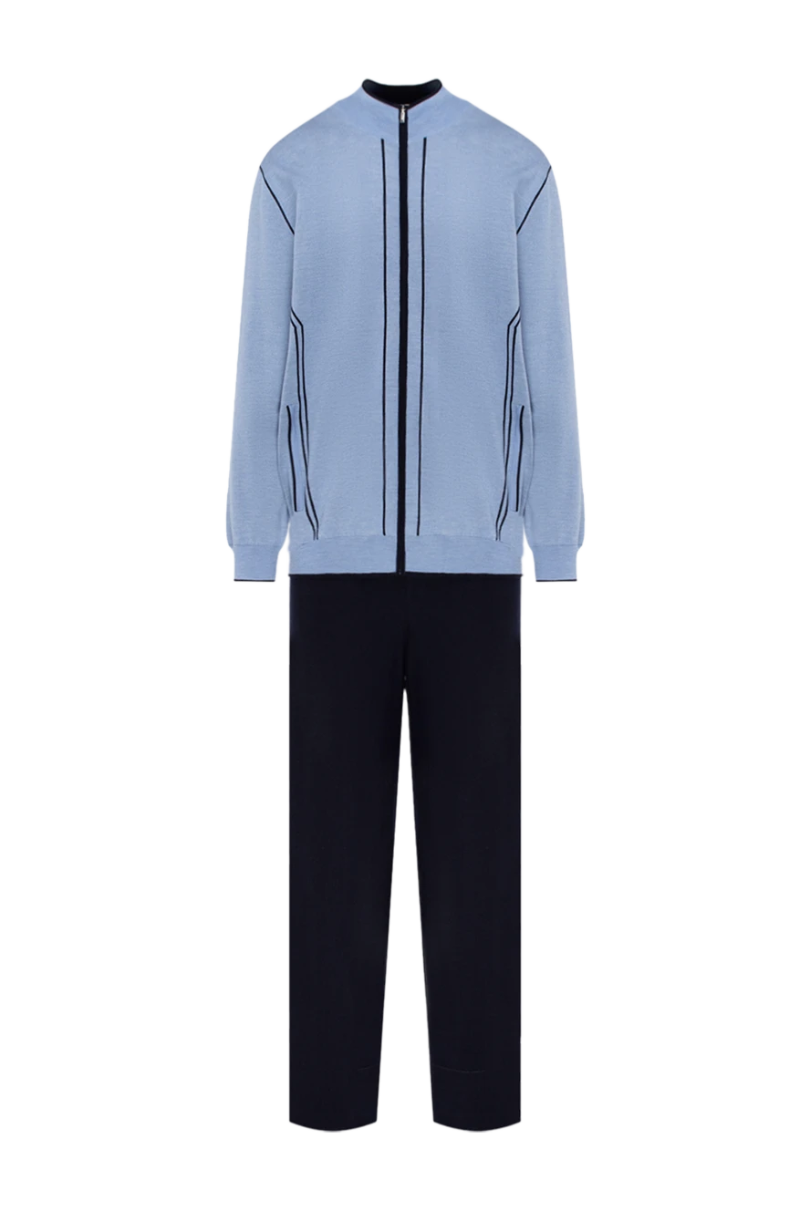 Zilli костюм спортивный с голубым худи и темными штанами мужской 153472 - фото 1
