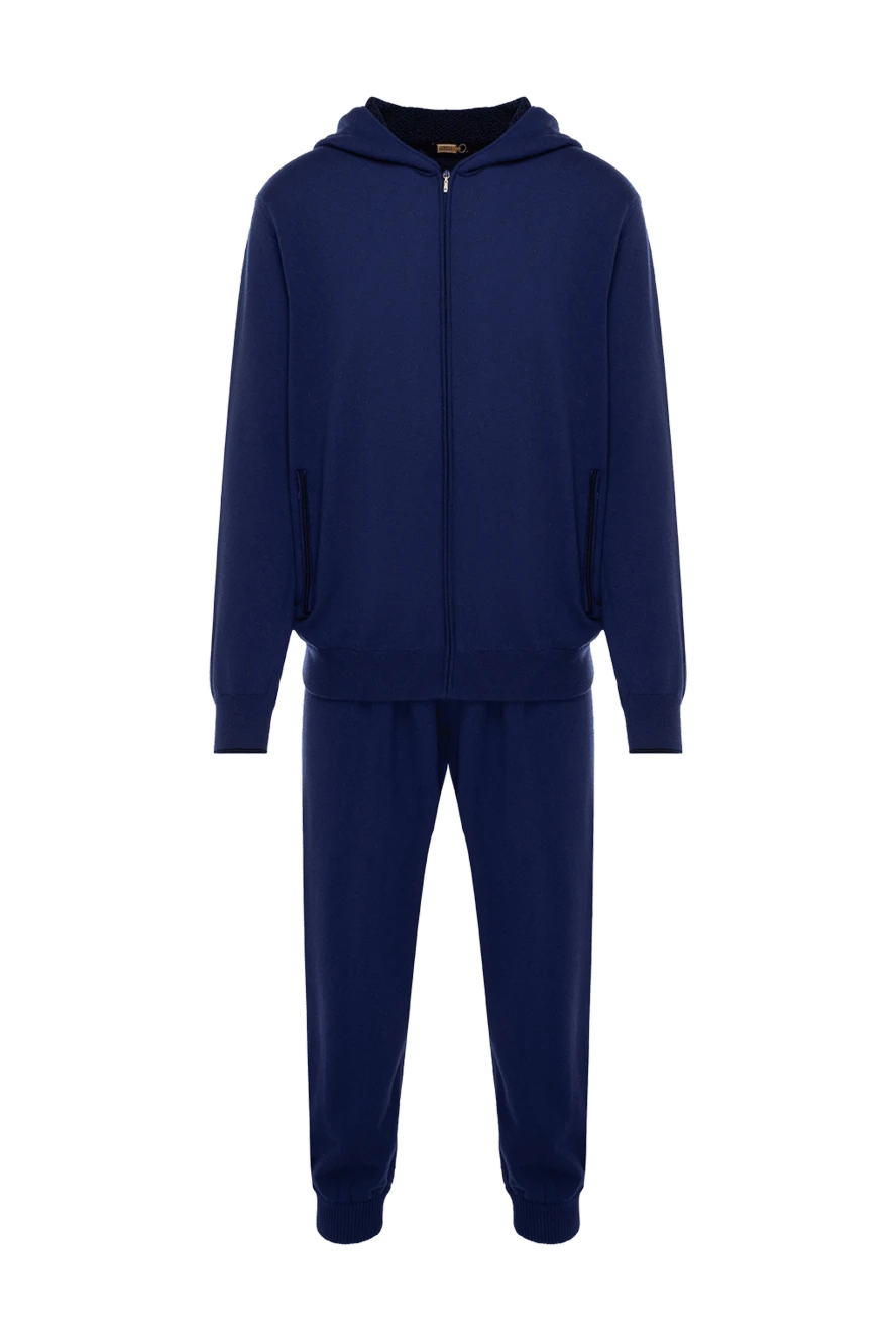 Zilli man men's cashmere sports suit, blue купить с ценами и фото 153479 - photo 1