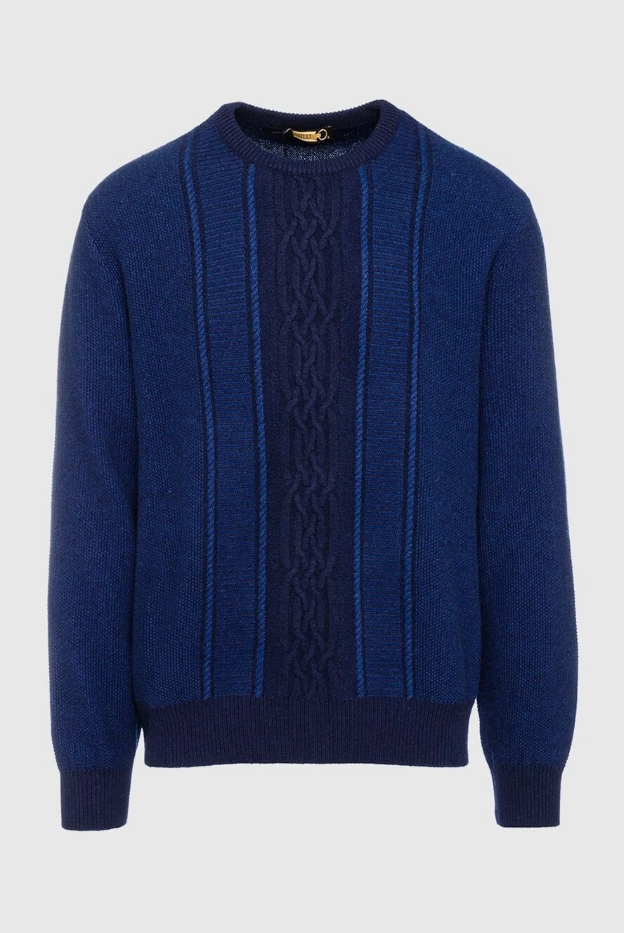 Zilli man cashmere jumper blue for men купить с ценами и фото 153496 - photo 1