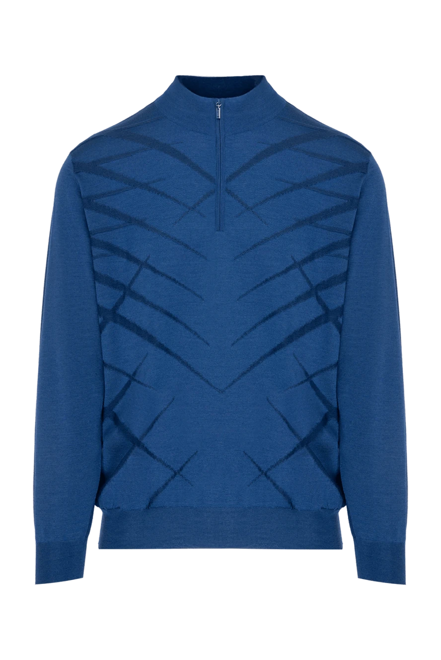 Zilli man troyer made of cashmere and silk blue for men купить с ценами и фото 153510 - photo 1