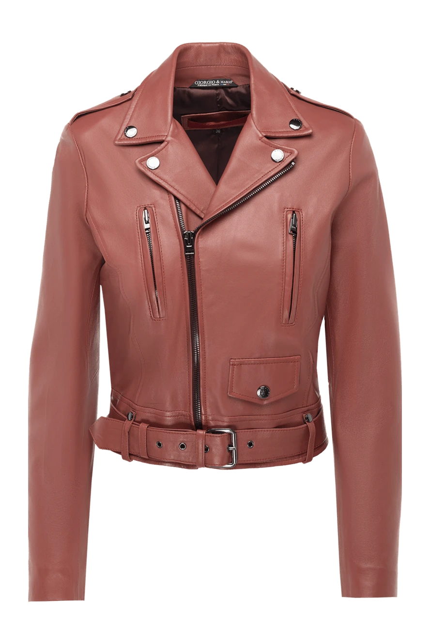 Giorgio&Mario woman women's pink genuine leather jacket купить с ценами и фото 153600 - photo 1