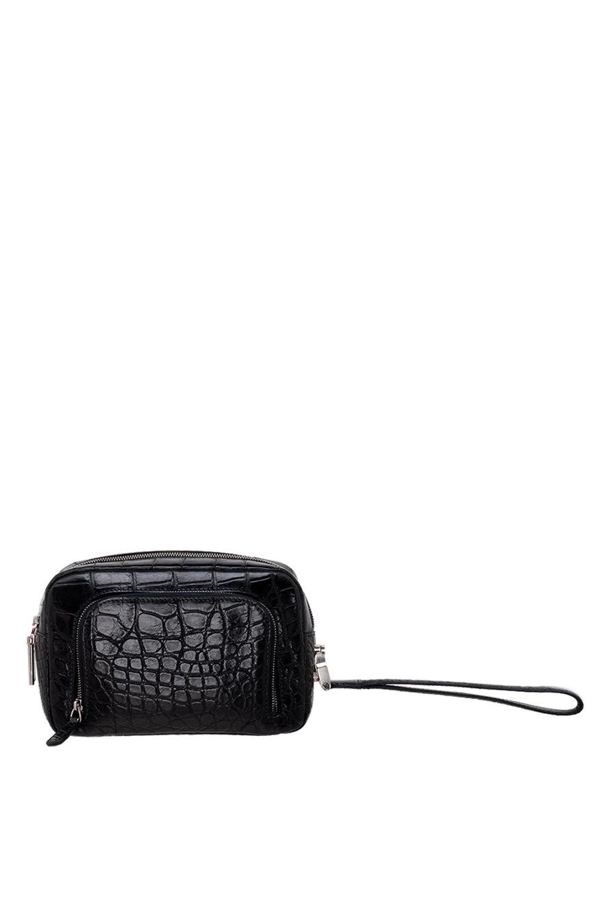 Tardini man men's black alligator leather clutch купить с ценами и фото 153617 - photo 1