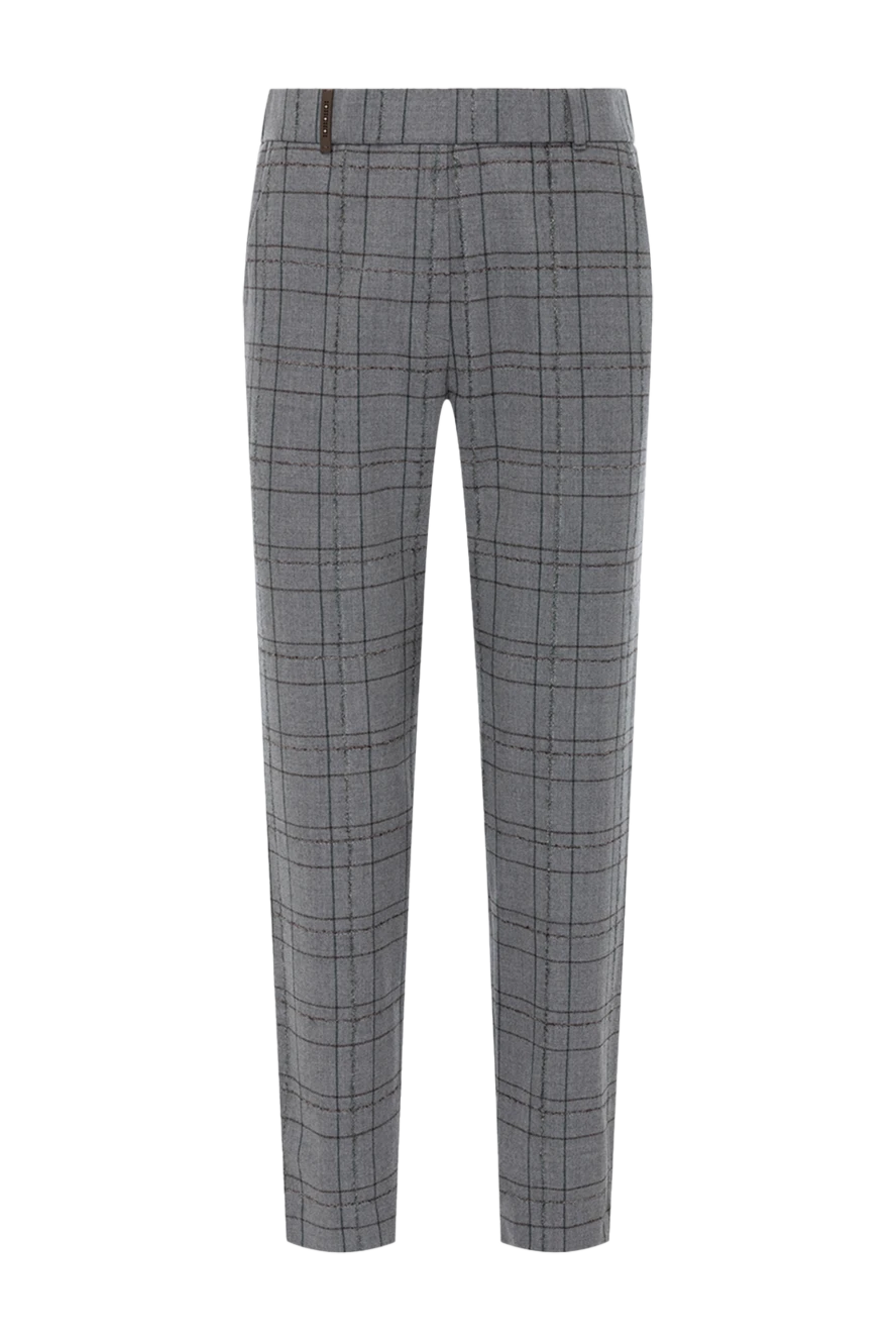 Peserico woman gray trousers for women купить с ценами и фото 153629 - photo 1