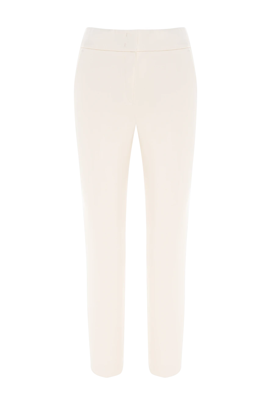 Peserico woman women's trousers white купить с ценами и фото 153635 - photo 1