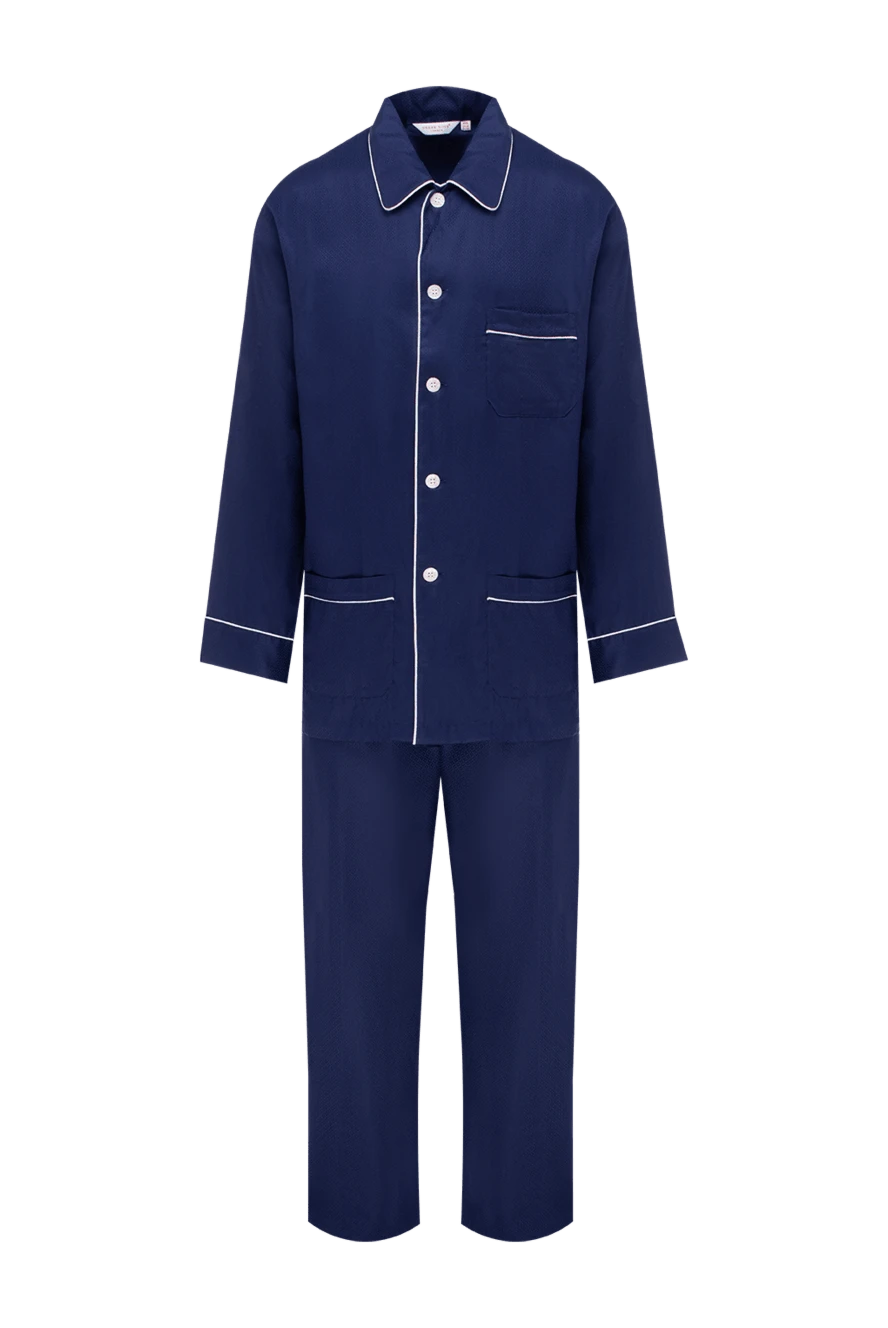 Derek Rose man blue cotton pajamas for men купить с ценами и фото 153810 - photo 1