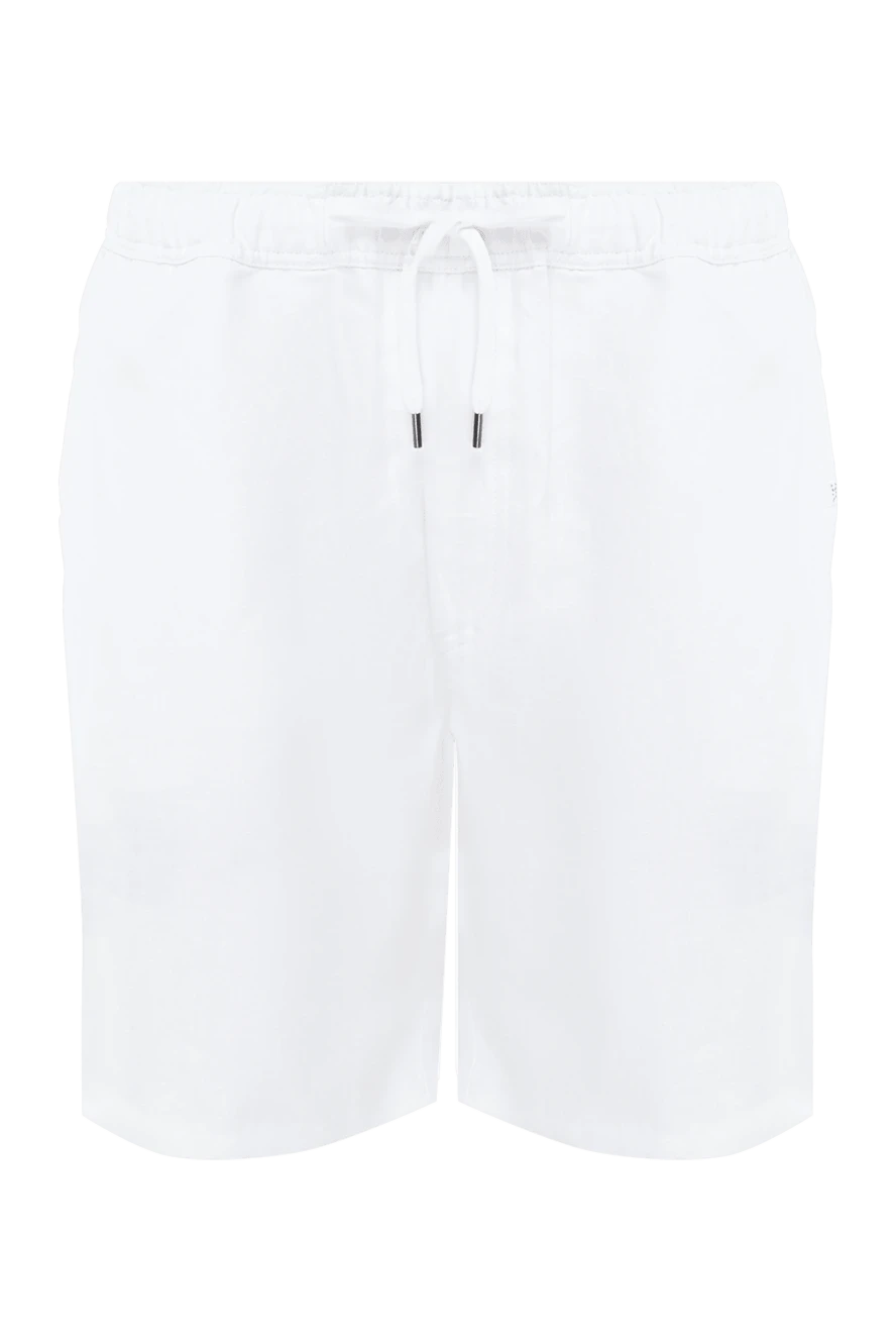 Derek Rose man white linen shorts for men купить с ценами и фото 153813 - photo 1