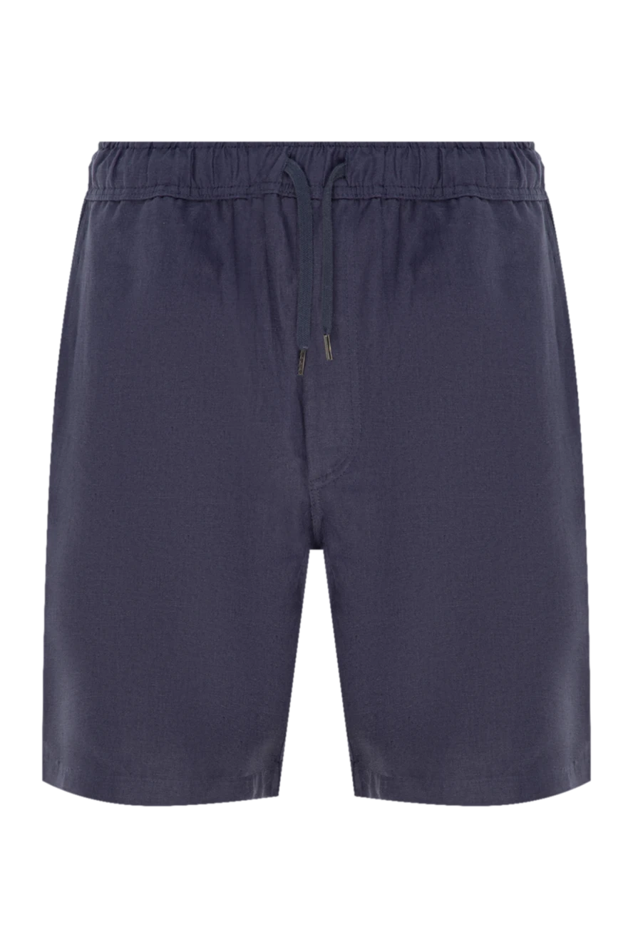 Derek Rose man blue linen shorts for men купить с ценами и фото 153814 - photo 1