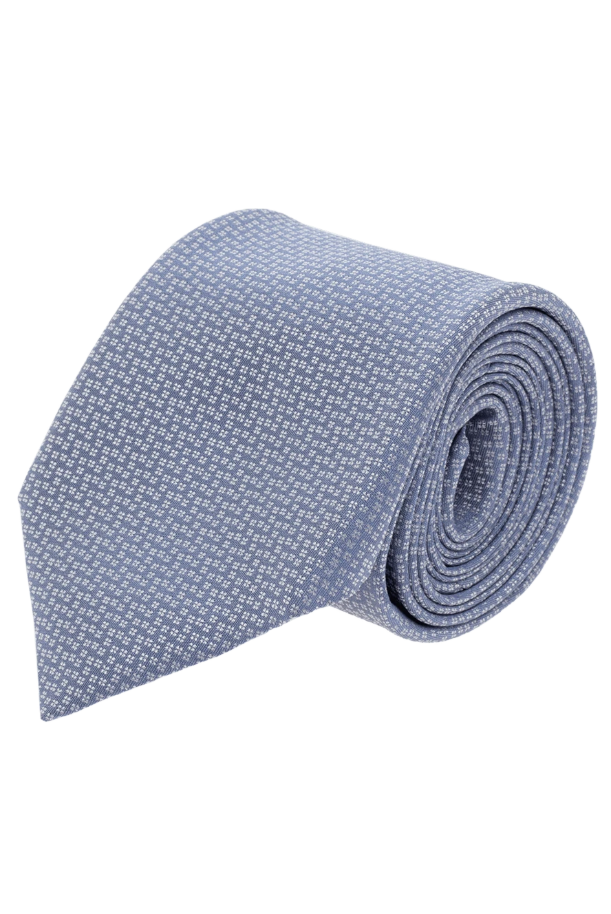 Corneliani man blue silk tie for men купить с ценами и фото 153838 - photo 1