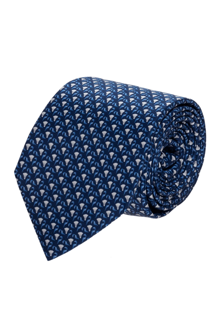 Corneliani man blue silk tie for men купить с ценами и фото 153841 - photo 1