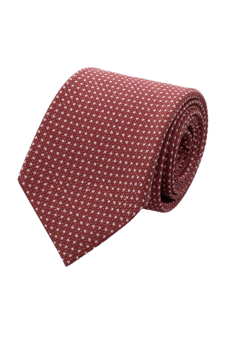 Corneliani man silk tie burgundy for men купить с ценами и фото 153845 - photo 1