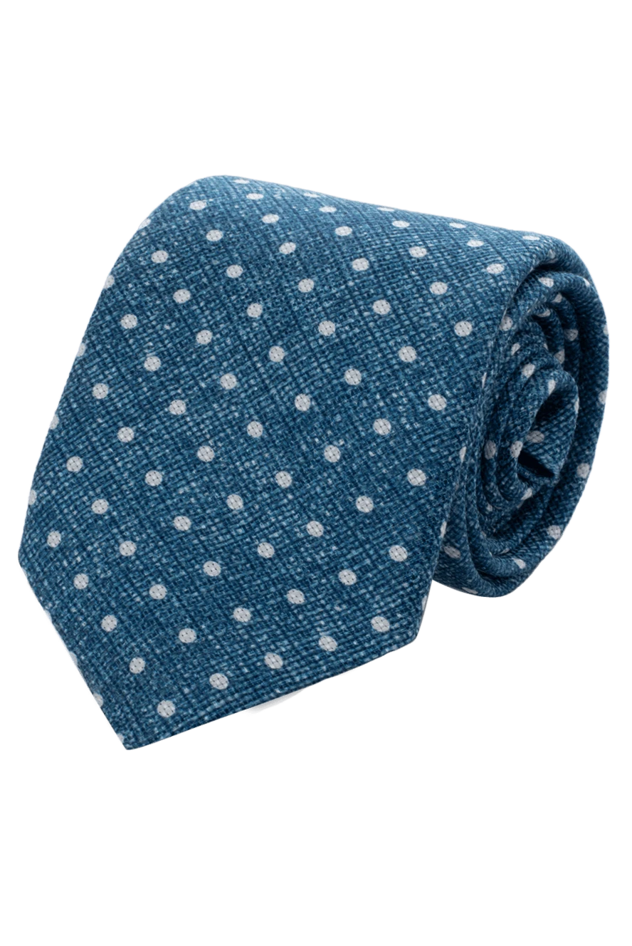 Corneliani man green silk and linen tie for men купить с ценами и фото 153850 - photo 1