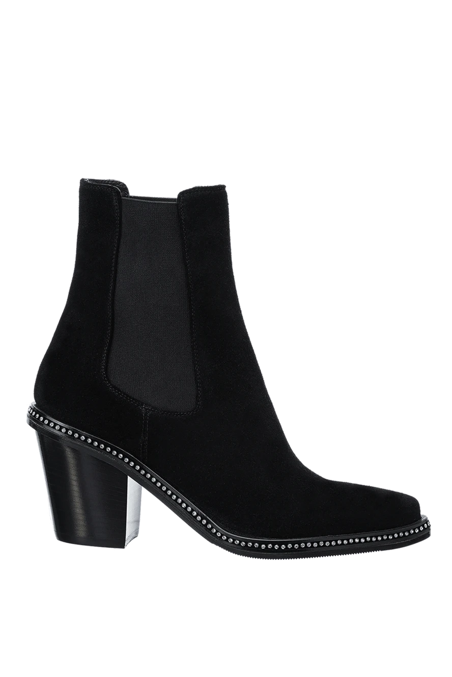 Fleur de Paris woman black suede boots for women купить с ценами и фото 153967 - photo 1