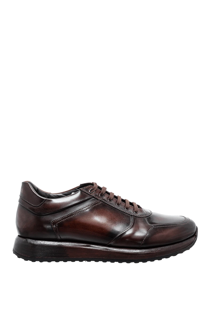 W.Gibbs man brown leather sneakers for men купить с ценами и фото 153971 - photo 1