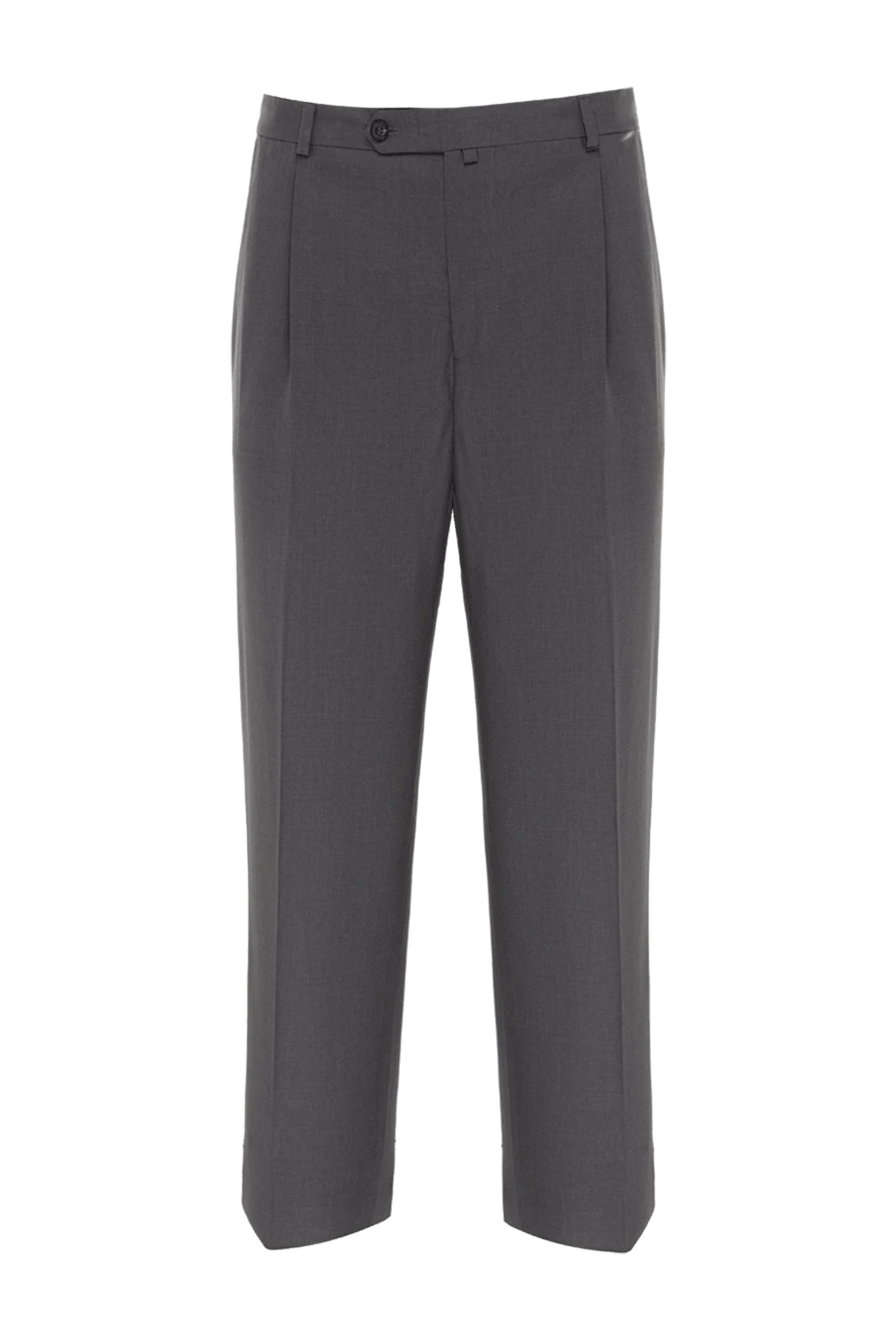 Zilli man men's gray wool trousers купить с ценами и фото 154057 - photo 1