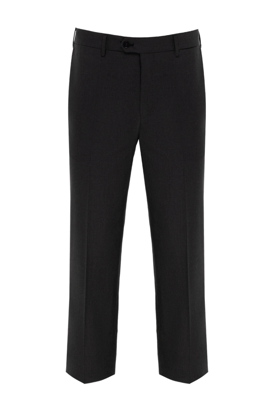 Zilli man men's gray wool trousers купить с ценами и фото 154058 - photo 1