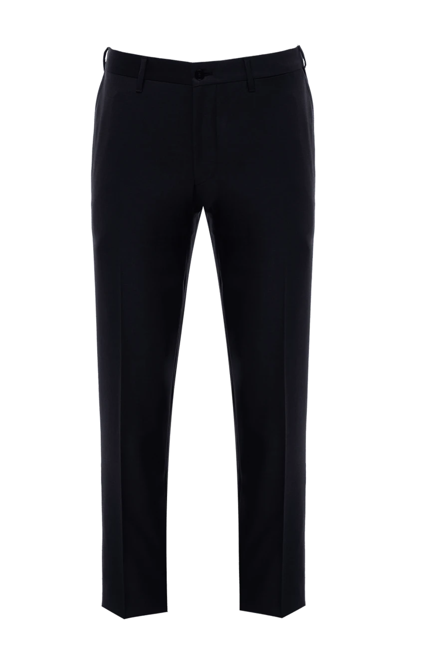 Zilli man men's blue wool trousers купить с ценами и фото 154061 - photo 1