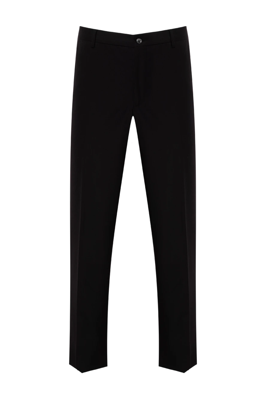 Zilli man men's black wool trousers купить с ценами и фото 154062 - photo 1