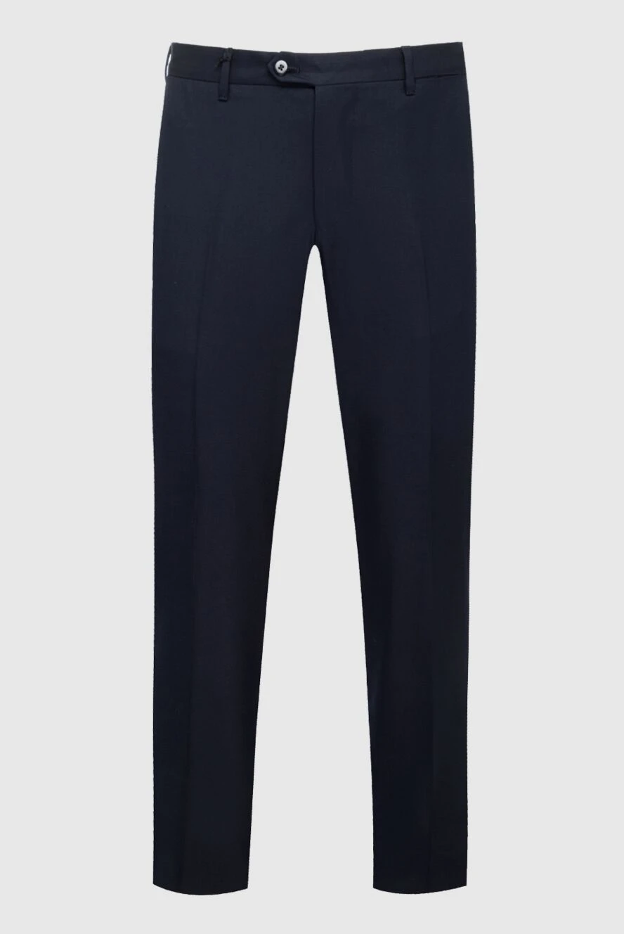 Zilli man men's blue wool trousers купить с ценами и фото 154067 - photo 1