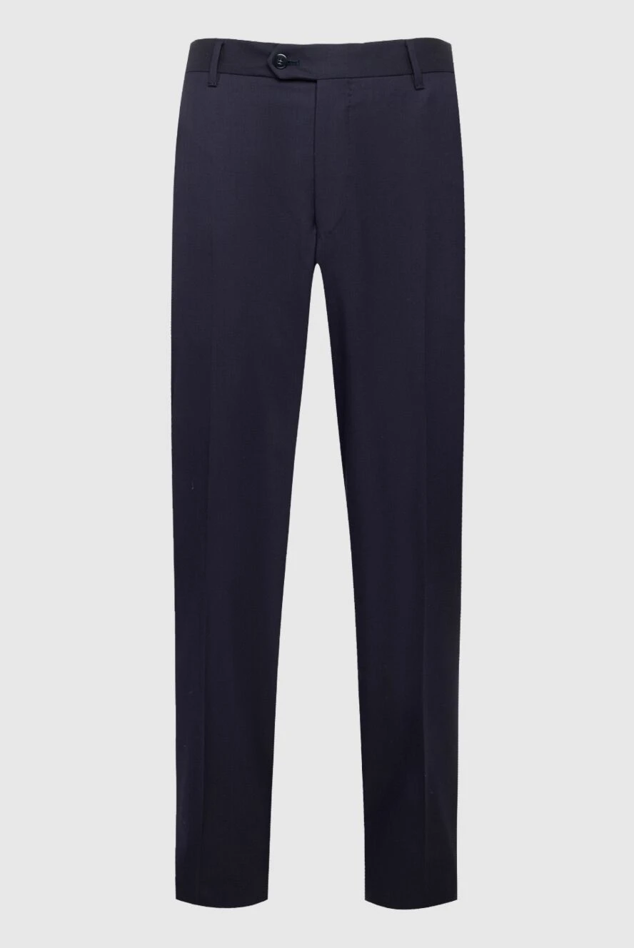 Zilli man men's blue wool trousers купить с ценами и фото 154069 - photo 1