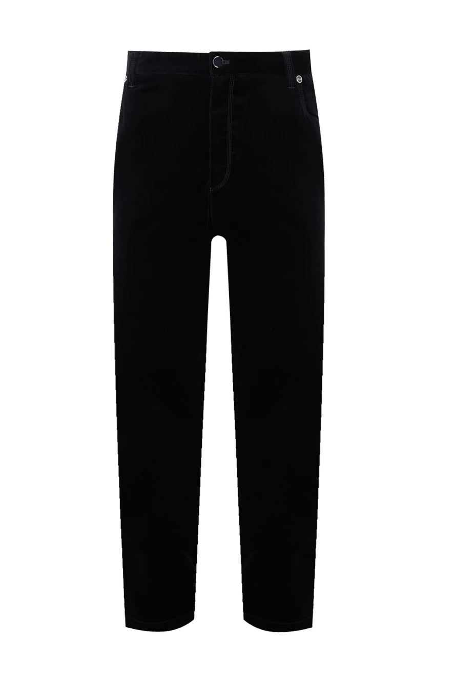 Zilli man men's black cotton trousers купить с ценами и фото 154079 - photo 1