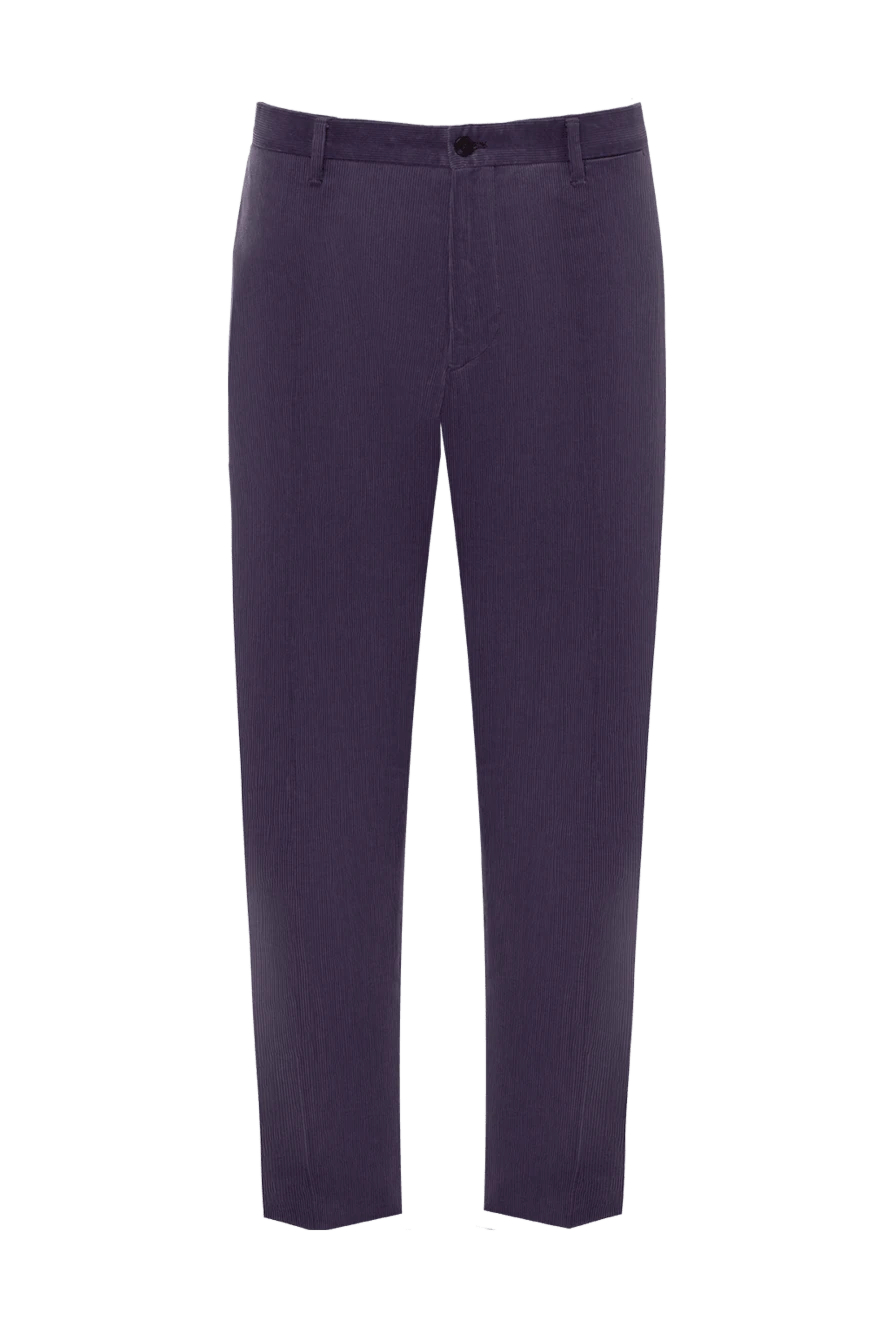 Zilli man men's purple cotton trousers купить с ценами и фото 154089 - photo 1