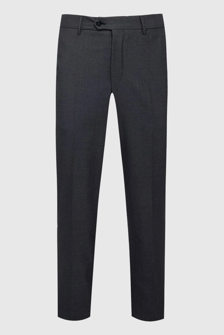 Zilli man men's gray wool trousers купить с ценами и фото 154092 - photo 1